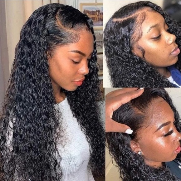 22” Water wave pre plucked glue-less wig *…NEW main image 6